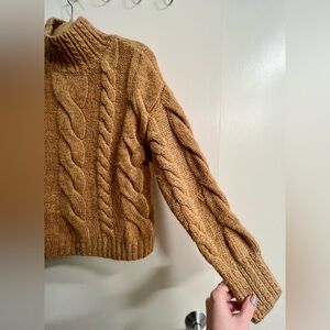 Anthropologie | Women’s Textured Knit Sweater in Warm Brown